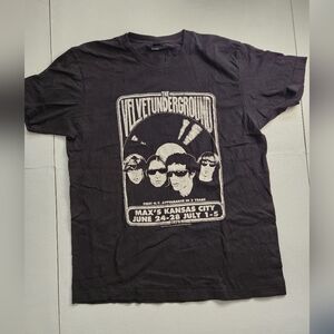 Underground Black Short Sleeve Tee Retro Graphic